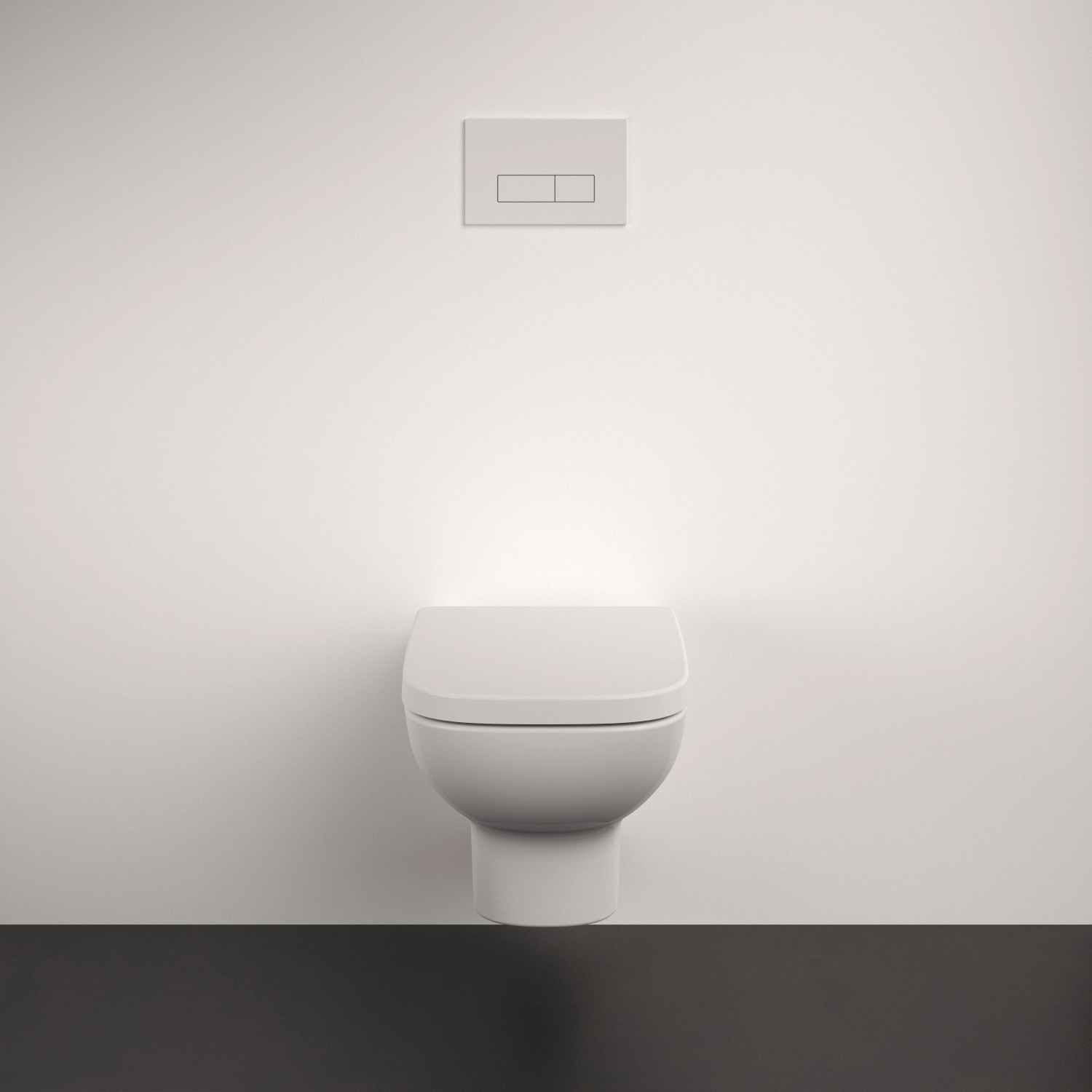 Weißer Ideal Standard WC-Sitz i.life A mit Softclosing Funktion.