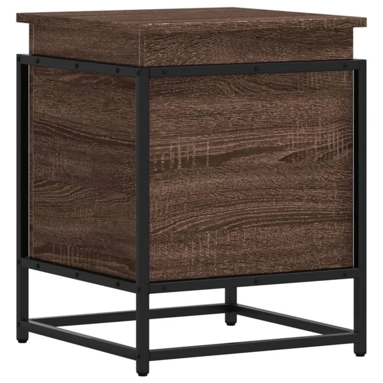 vidaXL Aufbewahrungsbox mit Deckel Eichen-Optik 40x40x51,5 cm 848793