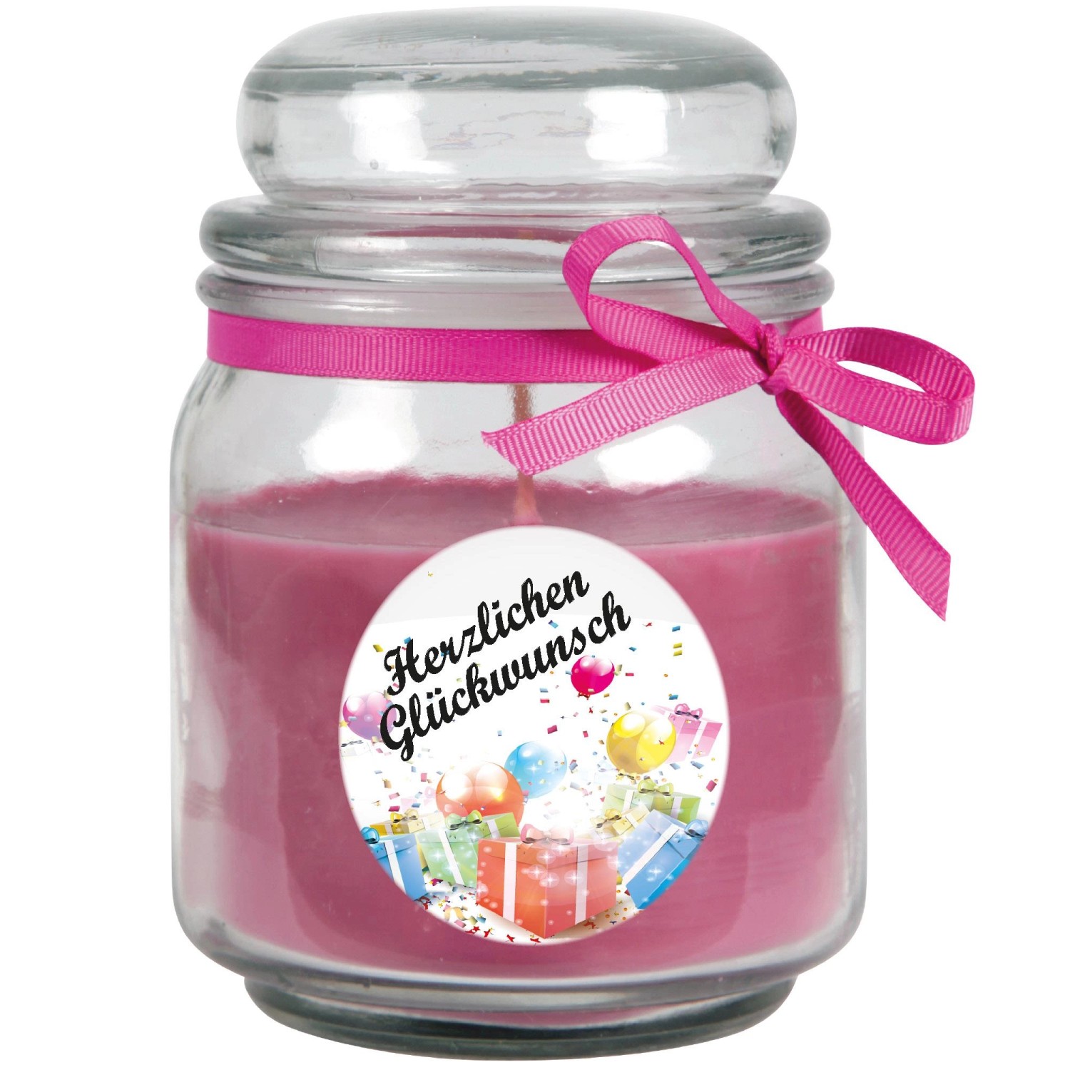 HS Candle Duftkerze & Glas Happy Birthday Bonbon Lavendel Geschenke günstig online kaufen