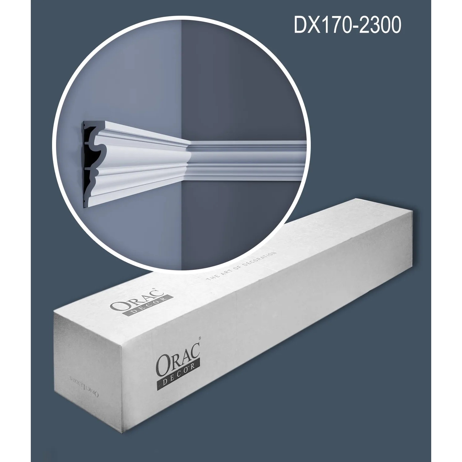 ORAC DECOR Zierleisten Set DX170-2300 LUXXUS, 8 Türumrandungen, 18,4 m, Weiß, in Verpackung.