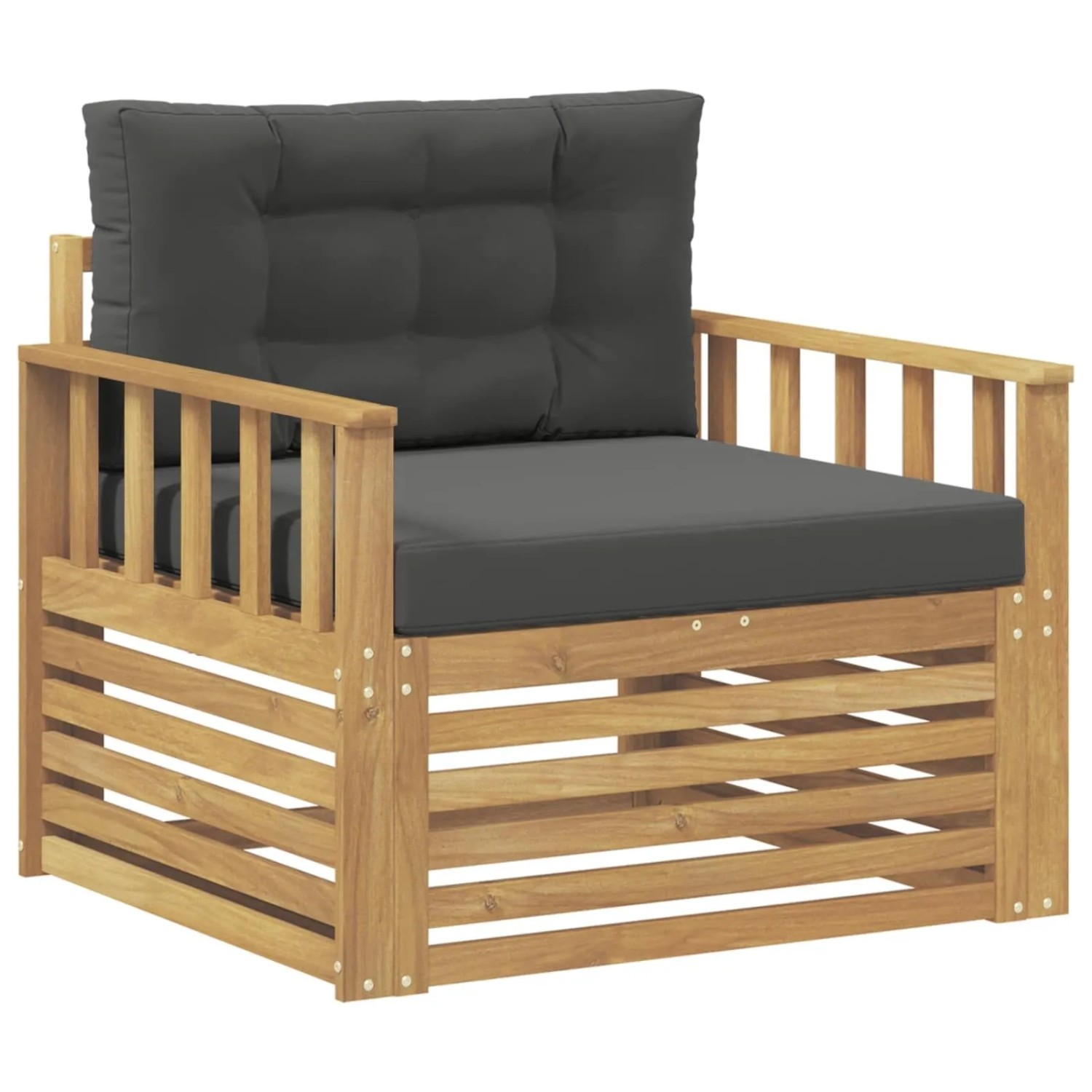 vidaXL Outdoor-Sofa Polyester Weiß 3439129