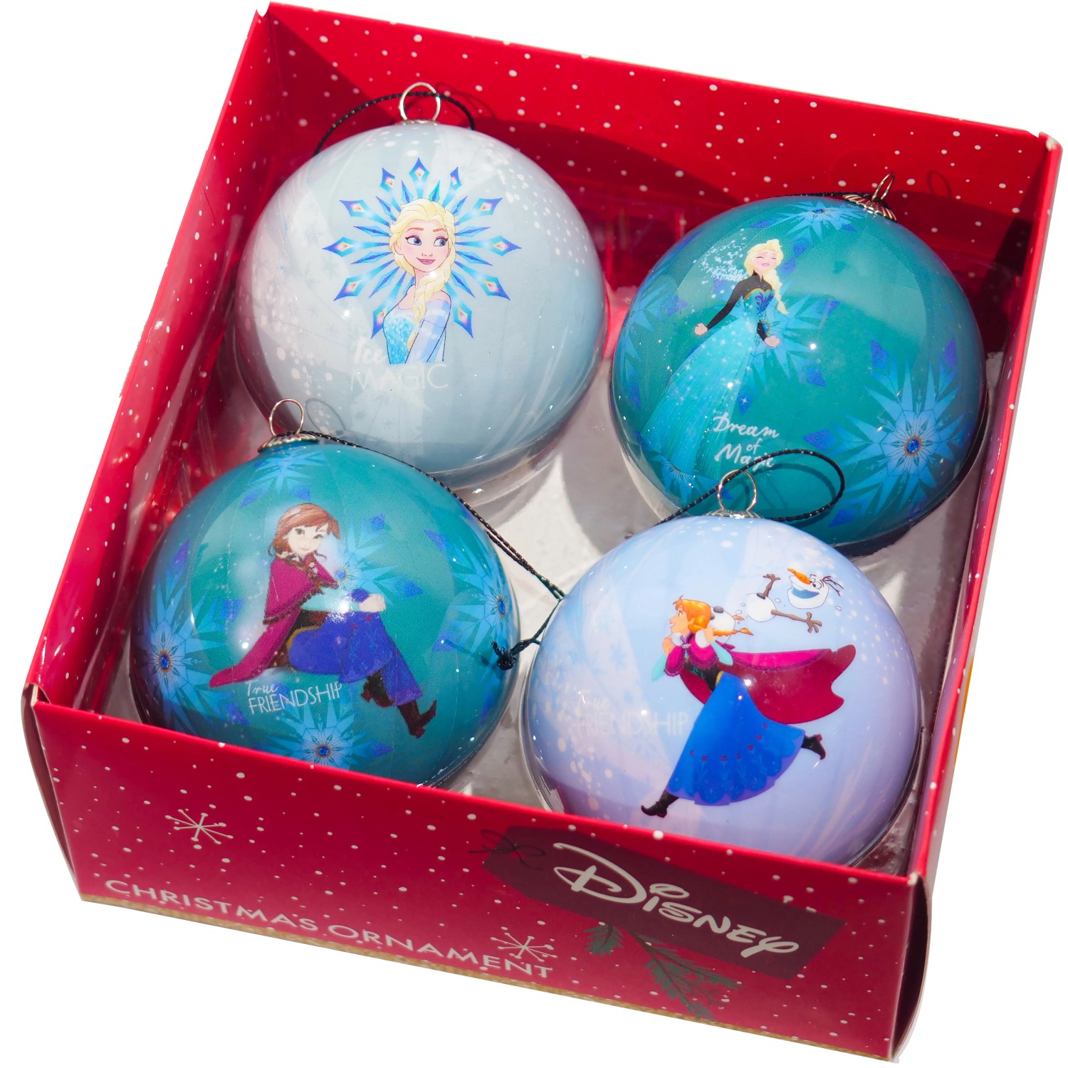Disney Weihnachtskugel-Set Frozen 4 Stück