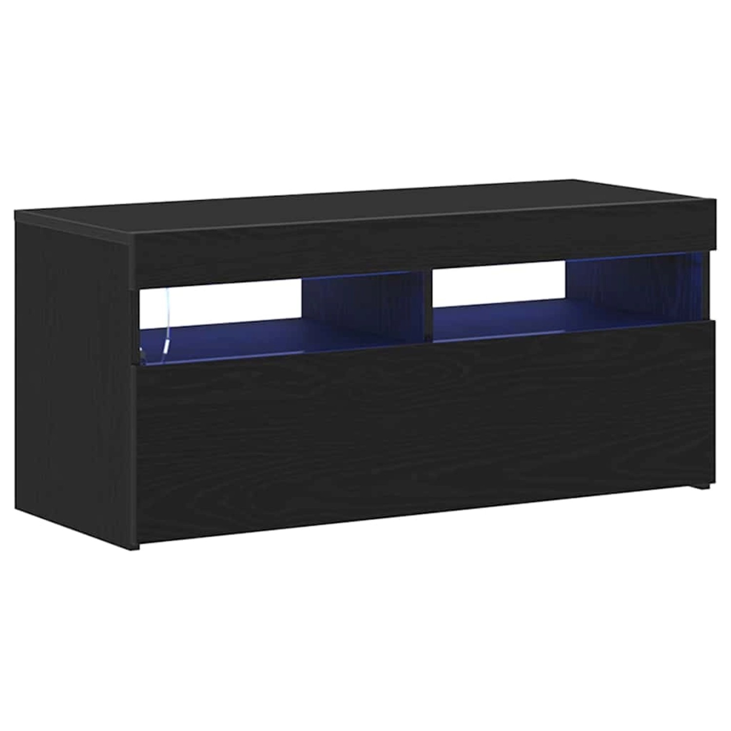 vidaXL TV-Schrank Schwarz 90 x 35 x 40 cm Holzwerkstoff 862554 günstig online kaufen