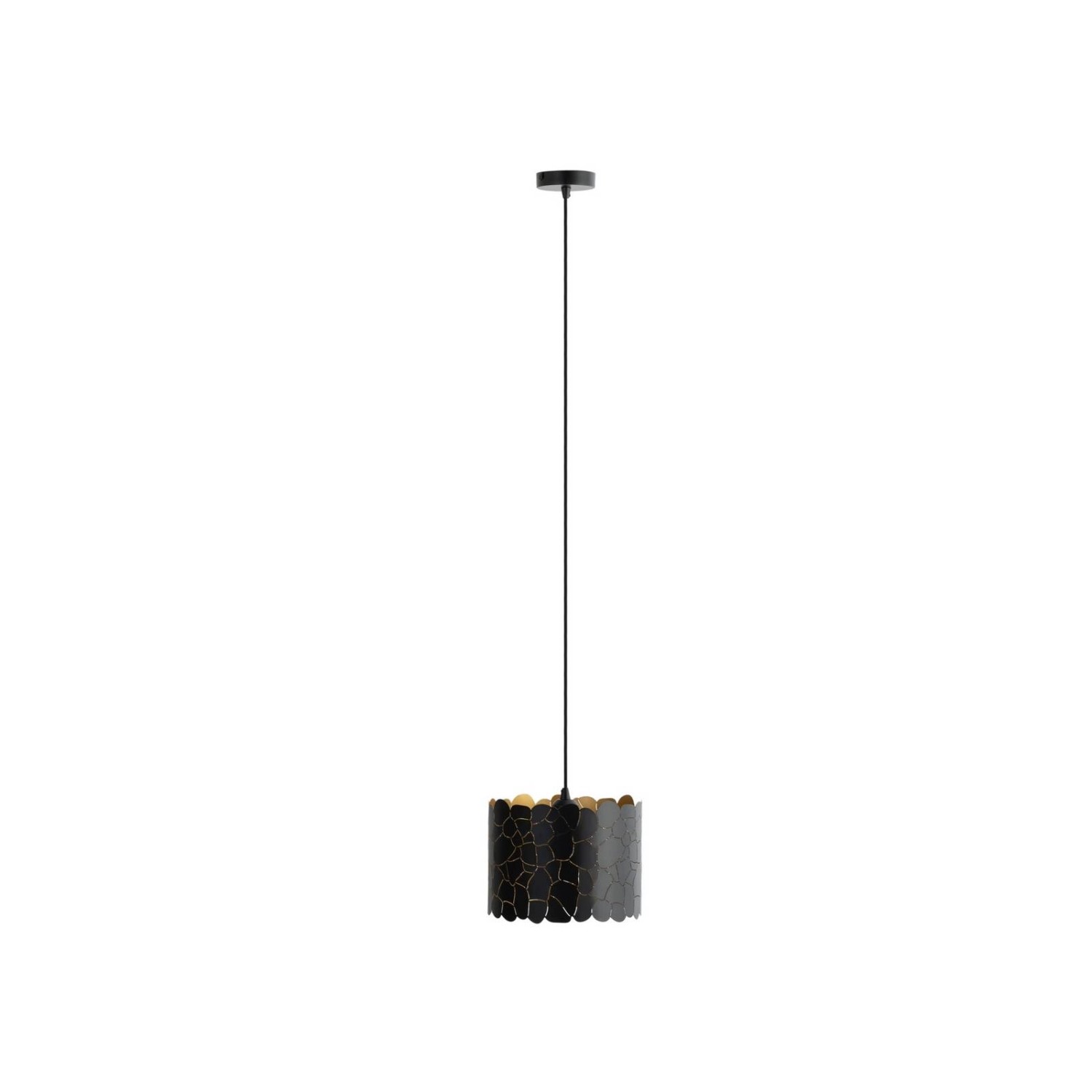 Lindby Pendelleuchte Aralena 10025852 Modern in Schwarz aus Metall 1-flammi günstig online kaufen