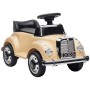 Beiges AIYAPLAY Rutschauto Mercedes-Benz 300S mit Kippschutz für Kinder von 18-48 Monaten.