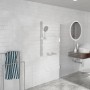Schütte Brausestange Karibik Chrom im modernen Badezimmer mit Handbrause.