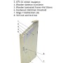 Detailansicht der isolierten Tür für Palmako Holzgarage Andre, Aufbau und Materialien.