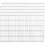 Einzelstabmattenzaun-Set, 3 anthrazitfarbene Elemente je 75x200 cm, für Gartenzäune.