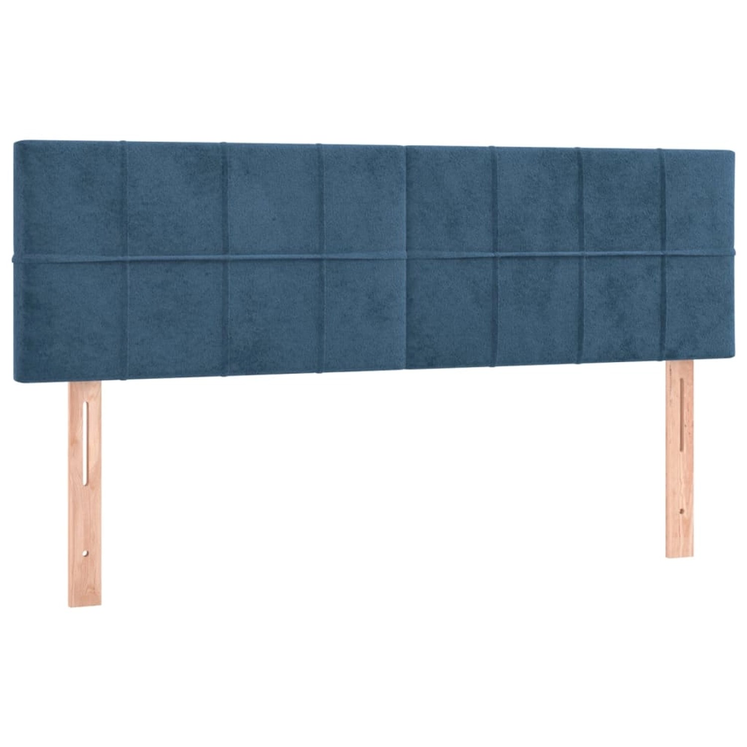 vidaXL LED Kopfteil Dunkelblau 144x5x78/88 cm Samt 3121664