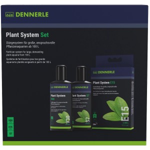Dennerle Düngesystem Plant System Set für Pflanzenaquarien ab 100L, bestehend aus V30, S7 und E15.