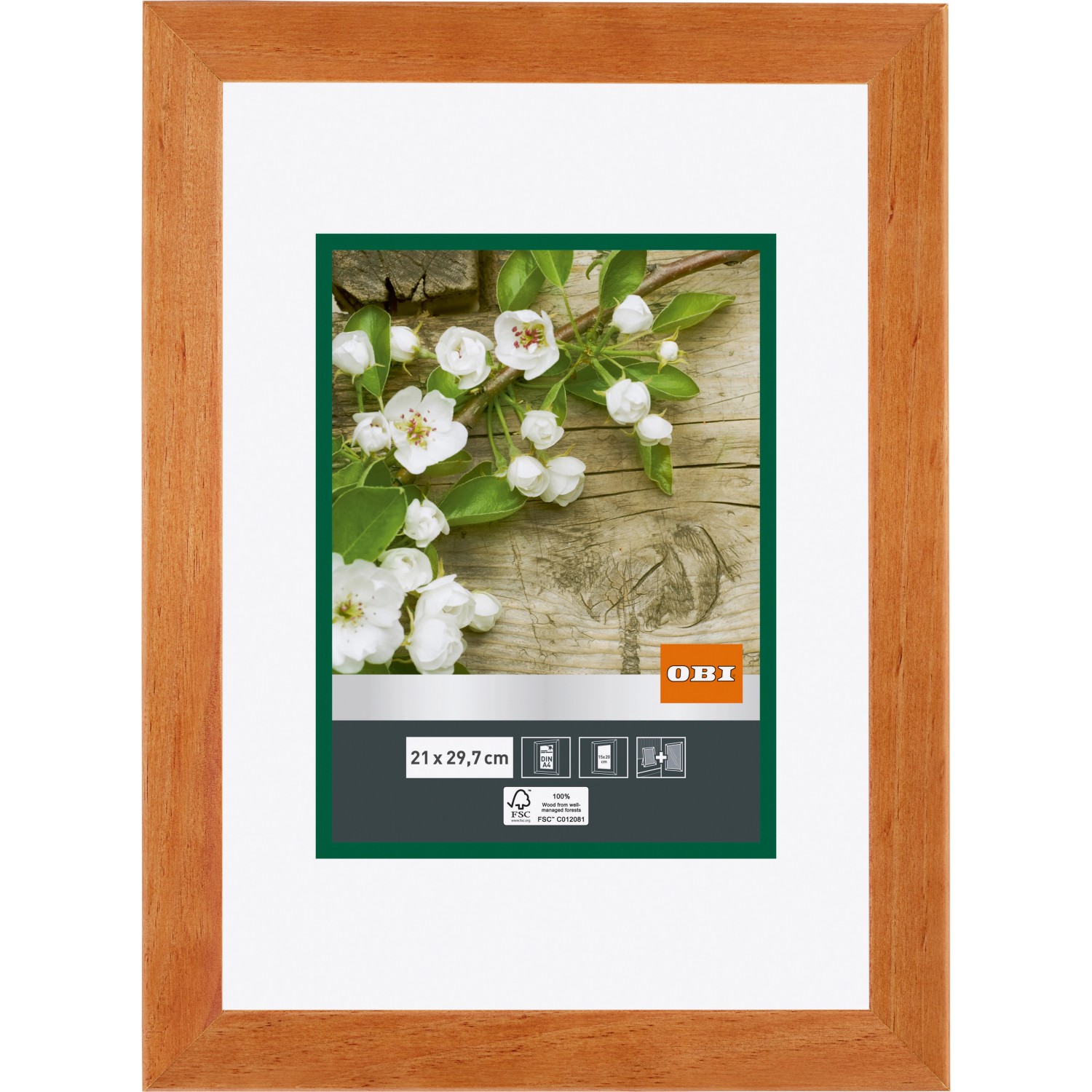 OBI HolzBilderrahmen Kirschbaum 21 cm x 29,7 cm kaufen bei OBI