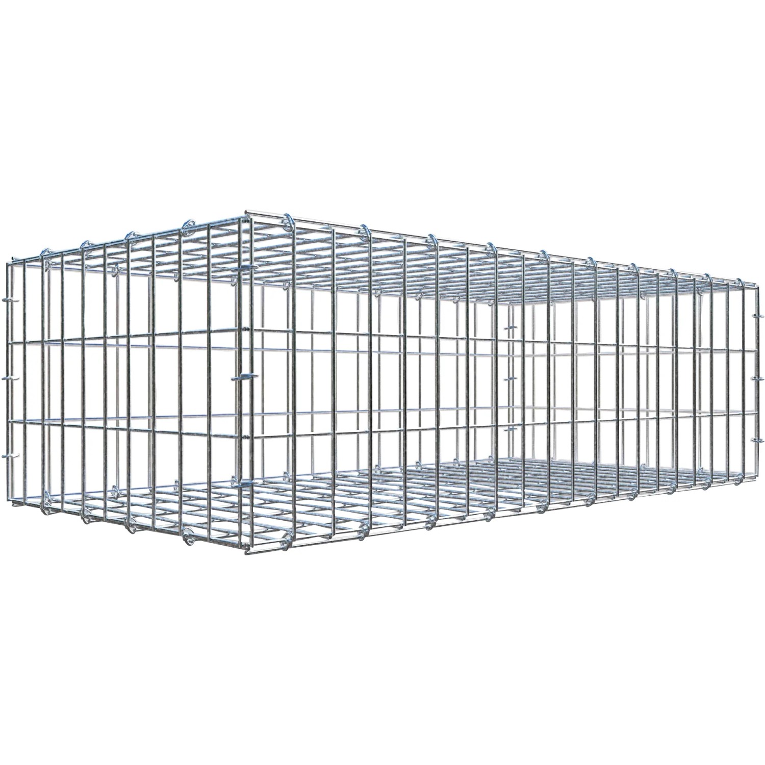 Gabiona C-Ring-Gabione 30 x 100 x 50 cm Maschenw 5 x 10 cm