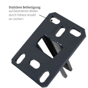 Galaflor Bodenplatte für 60x40mm Pfosten Anthrazit