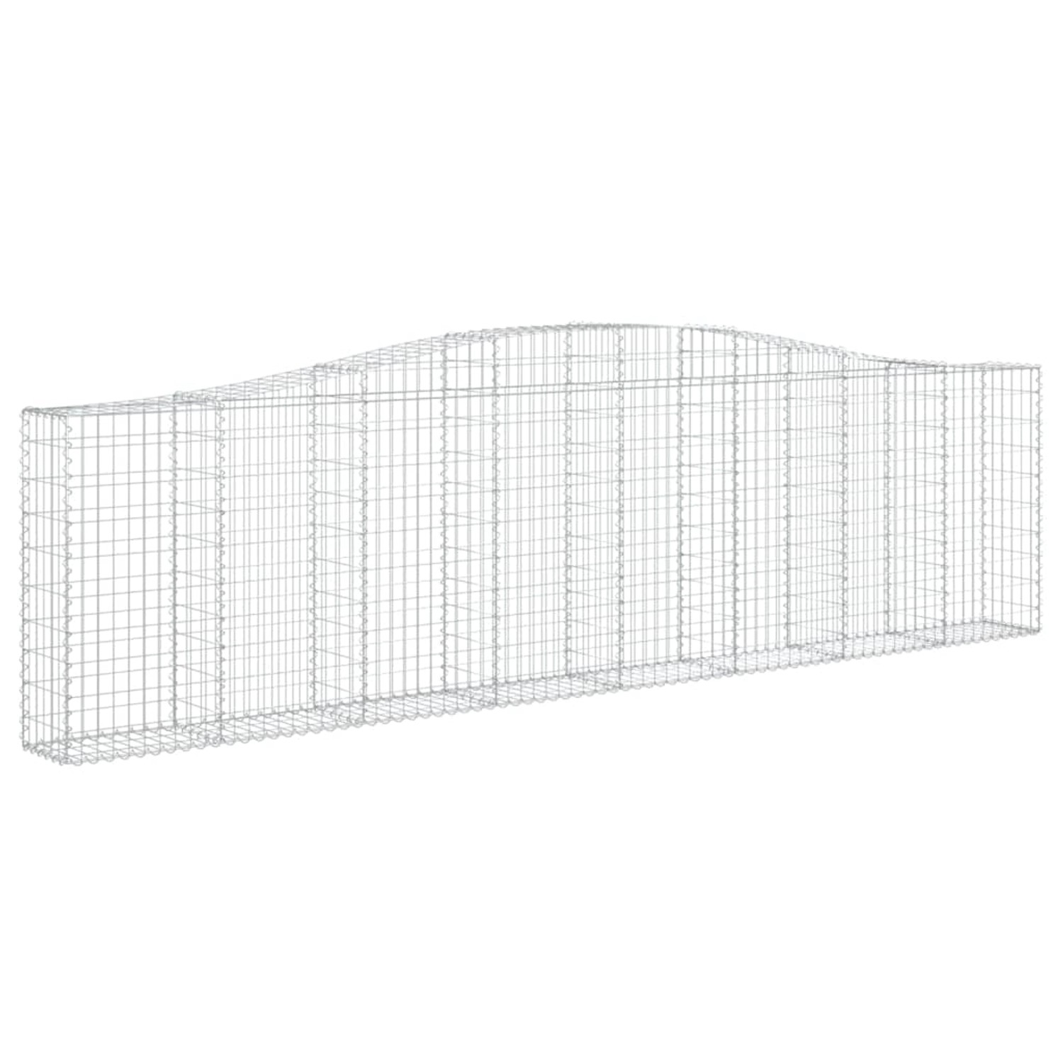 vidaXL Gabionen mit Hochbogen 4 Stk 400x30x100/120cm Eisen 1562565