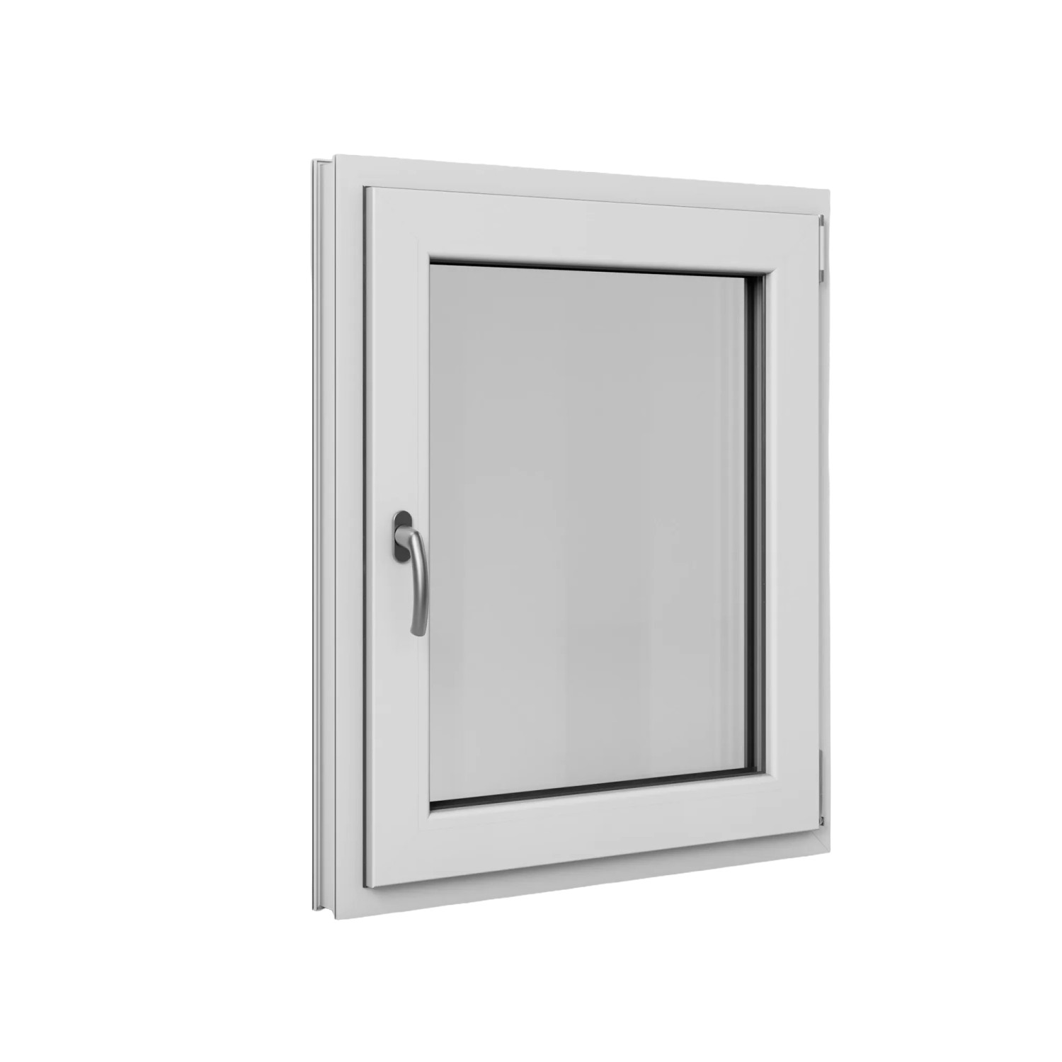 Roro Fenster Basic Kunststoff-Profil Weiß 75 cm x 90 cm DIN R günstig online kaufen
