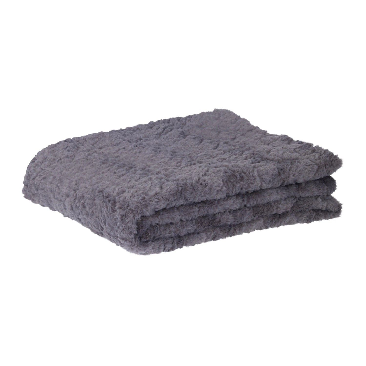 Modern Living Felldecke Rabbit Brushed Grau ca. 130x170cm
