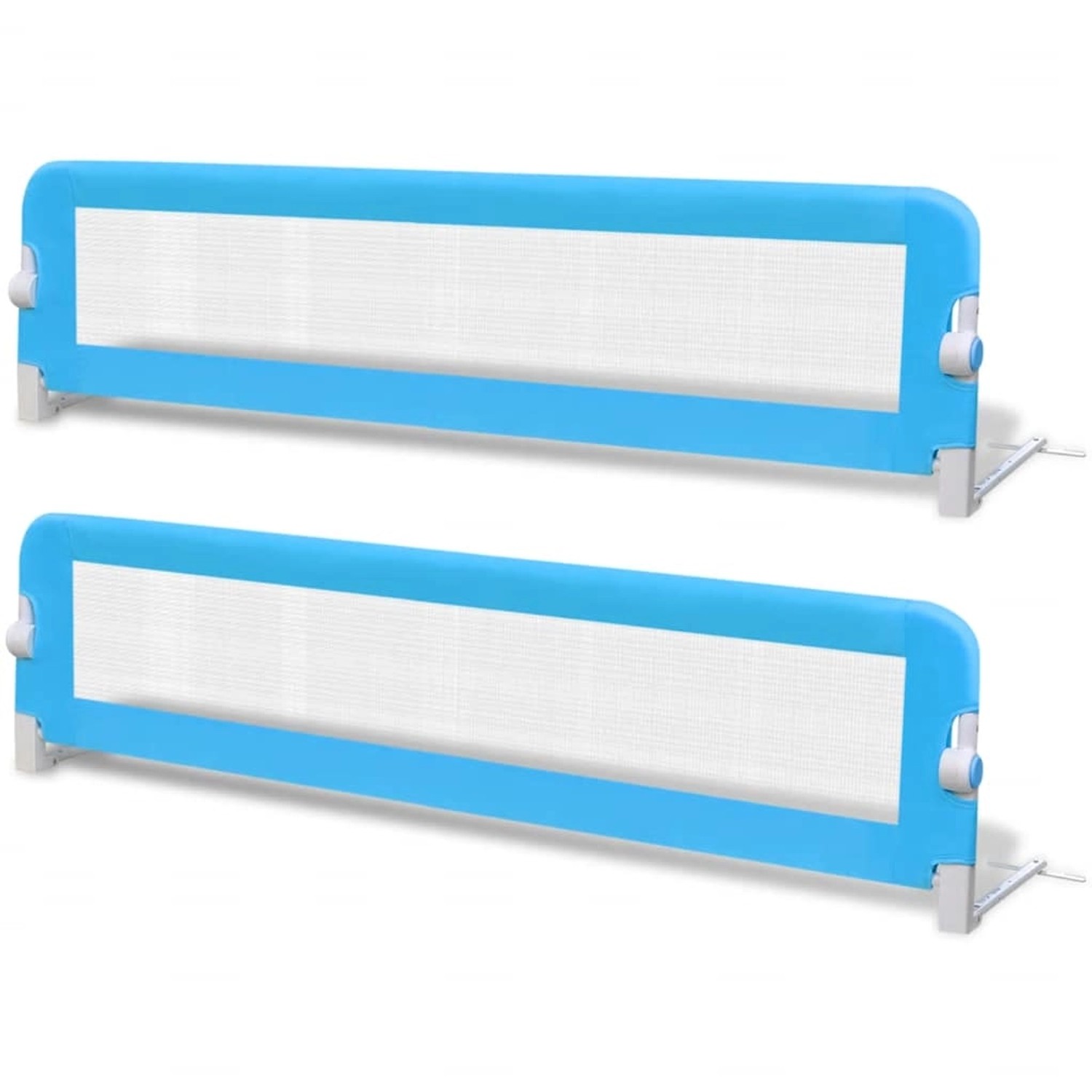 Thumbnail - vidaXL Kleinkind Bettschutzgitter 2 Stück Blau 150 X 42 Cm 612012