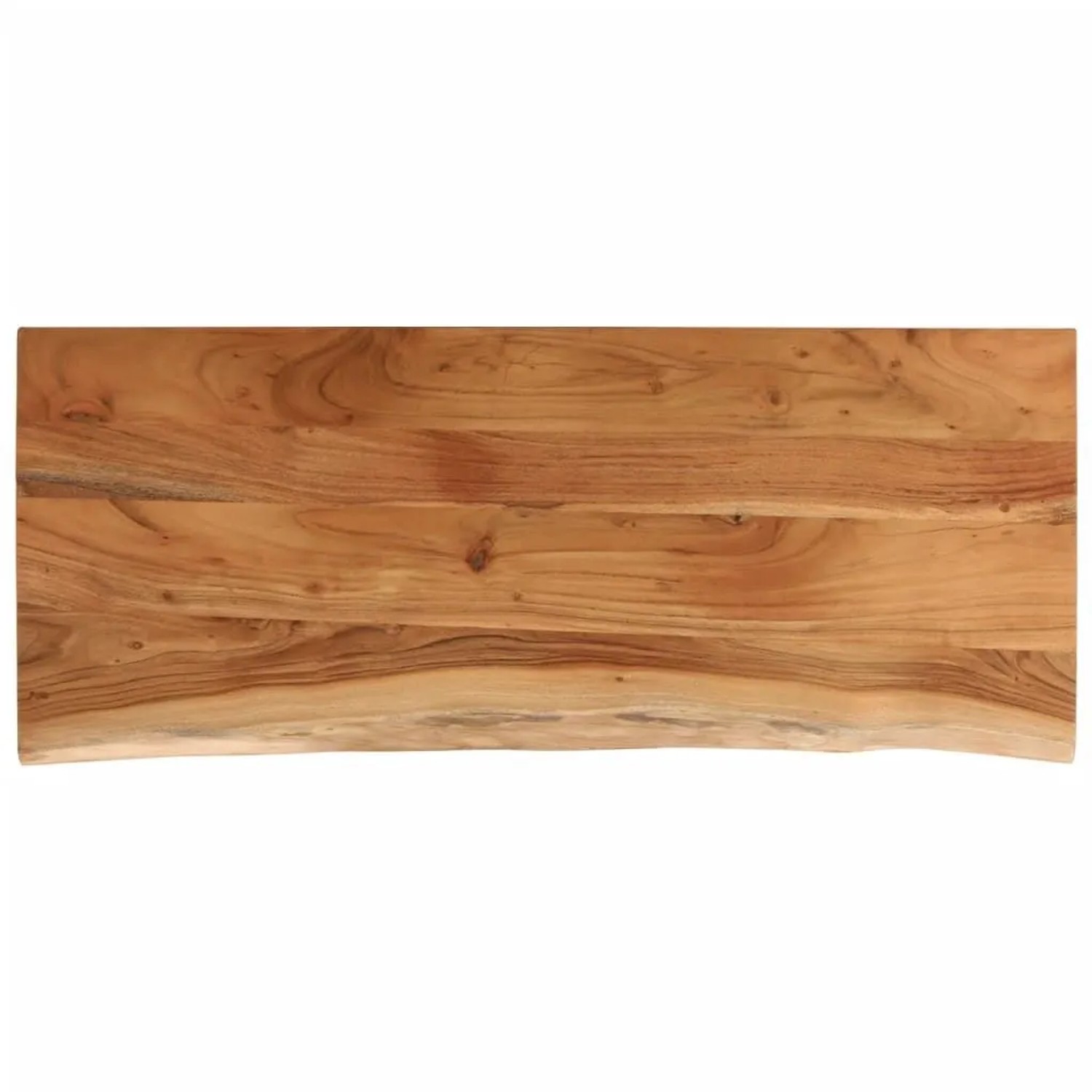 vidaXL Tischplatte 100x40x2,5cm Rechteckig Massivholz Akazie Baumkante 370252