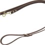 Braune Heim Hunde-Vorführleine aus Softleder, 3-fach verstellbar, 300 cm lang.