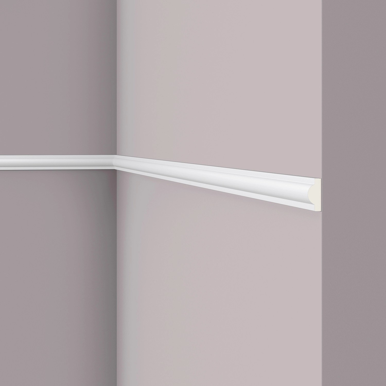 NOEL & MARQUET NMC SP2 ARSTYL Wand- und Friesleiste Zierleiste Stuckleiste 2 m 200 cm x 0,9 cm x 2,2 cm Weiß