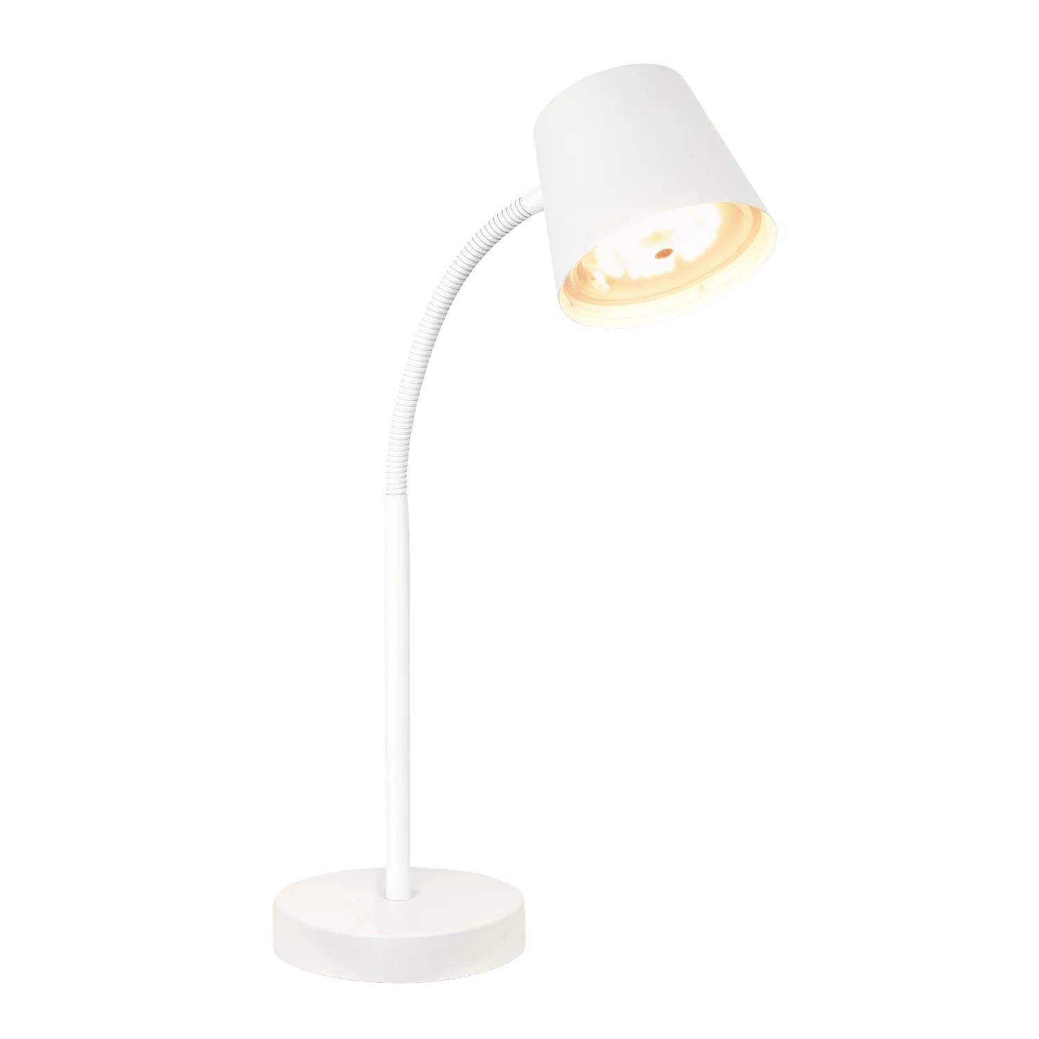 Brilo Akku-Schreibtischlampe Biwo Schwenkbar Dimmbar Touch Weiß