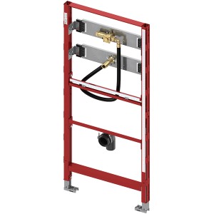 Teceprofil Urinalmodul mit Spülergehäuse, rot, für Trockenbau, zur Montage von Urinalen.