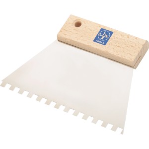 LUX Leimverteiler Classic, 150 mm, mit 6x6 mm Zahnung für gleichmäßigen Klebstoffauftrag.