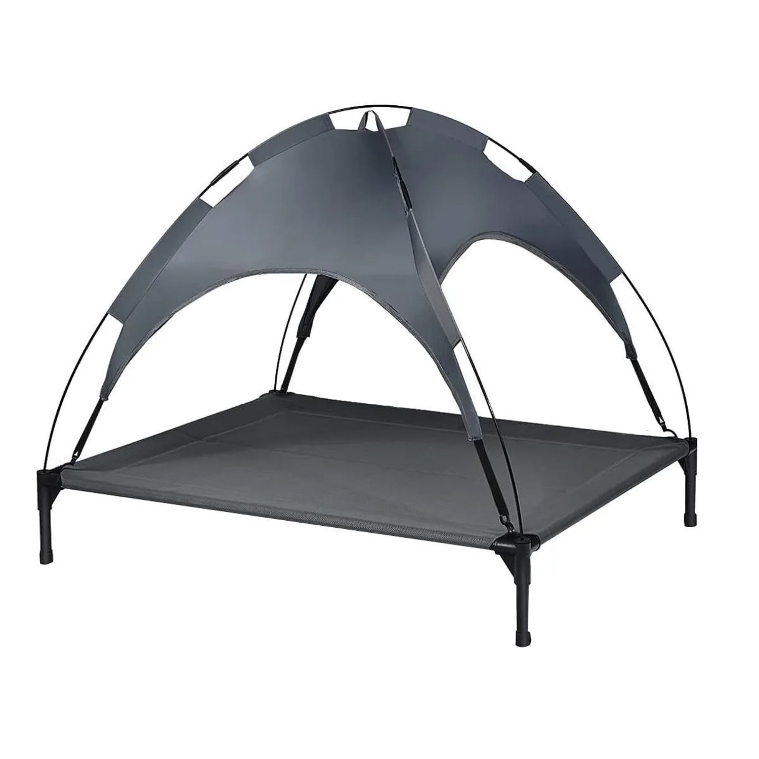 Costway Katzenliege Katzenbett Hundebett mit Baldachin 105 x 87 x 89 cm günstig online kaufen