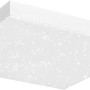 Weiße, rahmenlose Ledvance Smart+ WiFi Panelleuchte Planon 45x45 cm mit Glitzereffekt.
