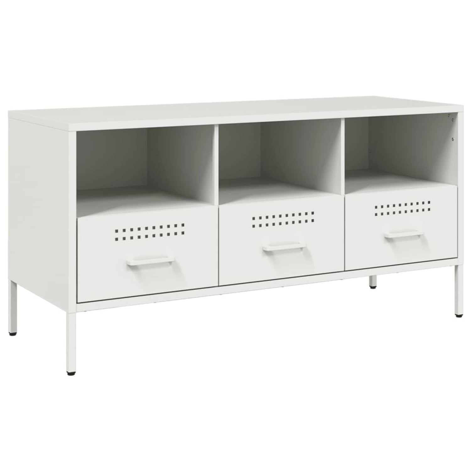 vidaXL TV-Schrank Weiß 100,5x39x50,5 cm Stahl 843041 günstig online kaufen