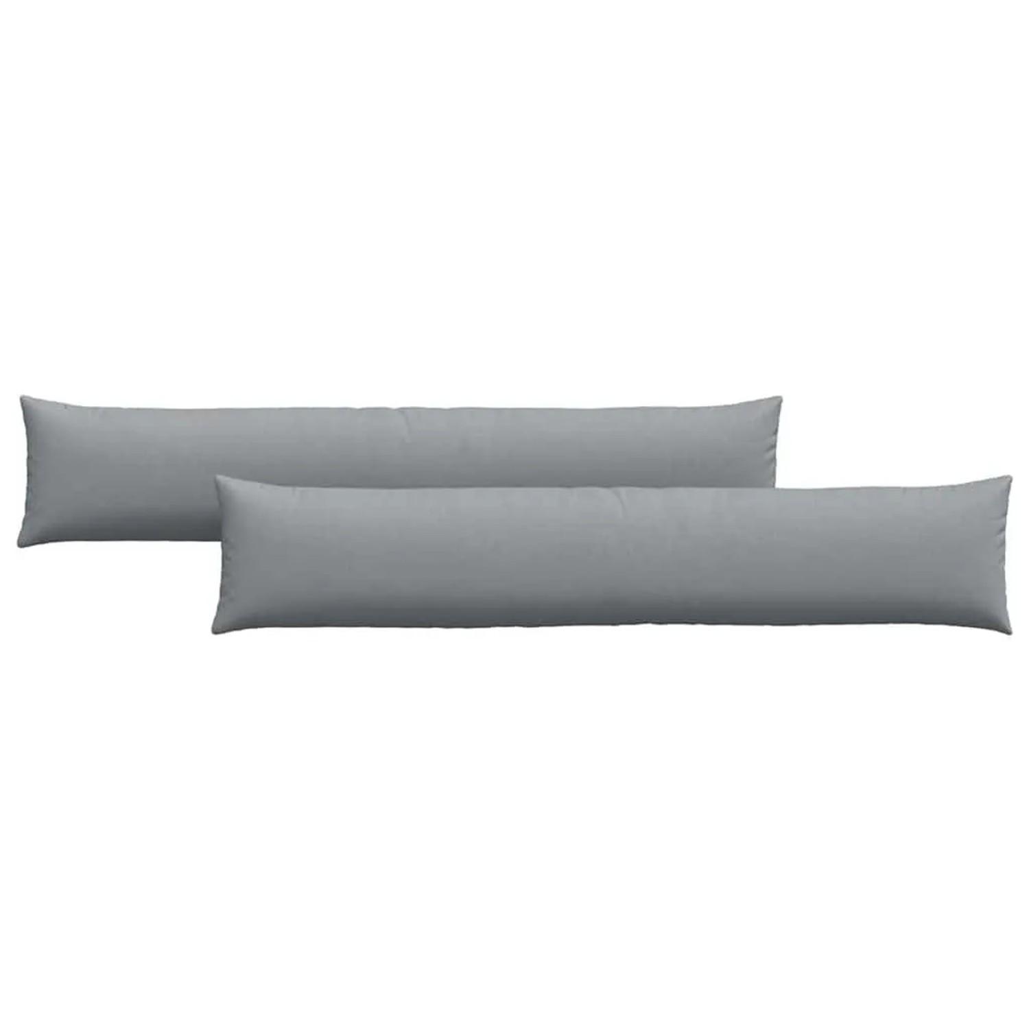 vidaXL Sofakissen 2 Stück Hellgrau 200 x 40 cm Stoff 42013868