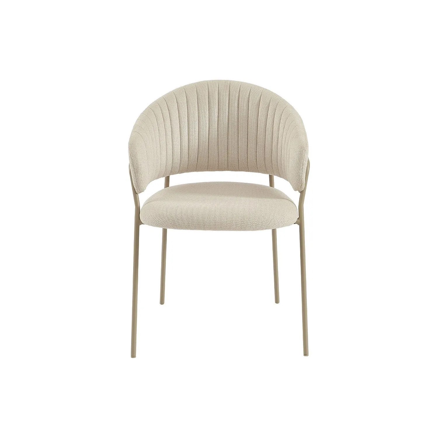 Vente-unique Stuhl Madolia Beige  Cremefarben 55 cm
