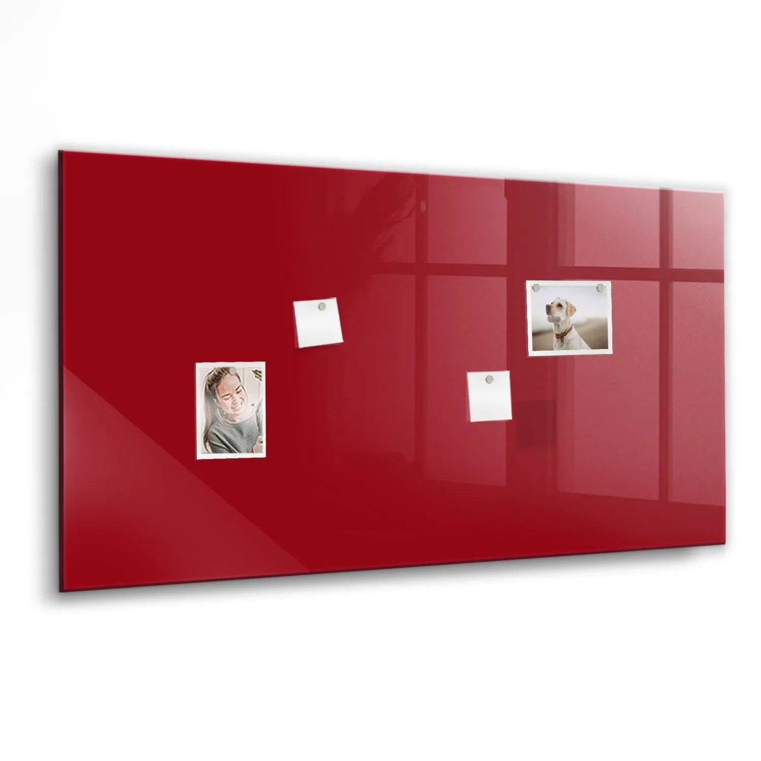 Tulup Magnettafel Beschreibbar Rote Farbe 120x60 cm Magnettafel Küche Glas günstig online kaufen