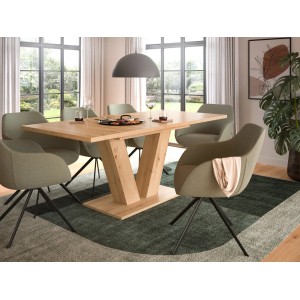 Inn.Furn Esstisch in Eiche Esszimmertisch Ausziehbar 150 - 190 cm Home-X