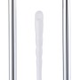 Wenko Stand WC-Garnitur Siena Chrom mit Toilettenpapierhalter und WC-Bürste.