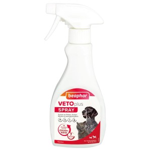 Beaphar Vetoplus Hundespray 250ml zum Schutz vor Zecken, Flöhen und Mücken.