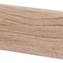 Sockelleiste Royal Elm, 60 mm hoch, mit Ulmen-Optik und Kabelkanal.