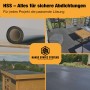 HSS EPDM Dachfolie EasyStick 10m², Rolle und Anwendungsbeispiele für Bitumenbedachung.
