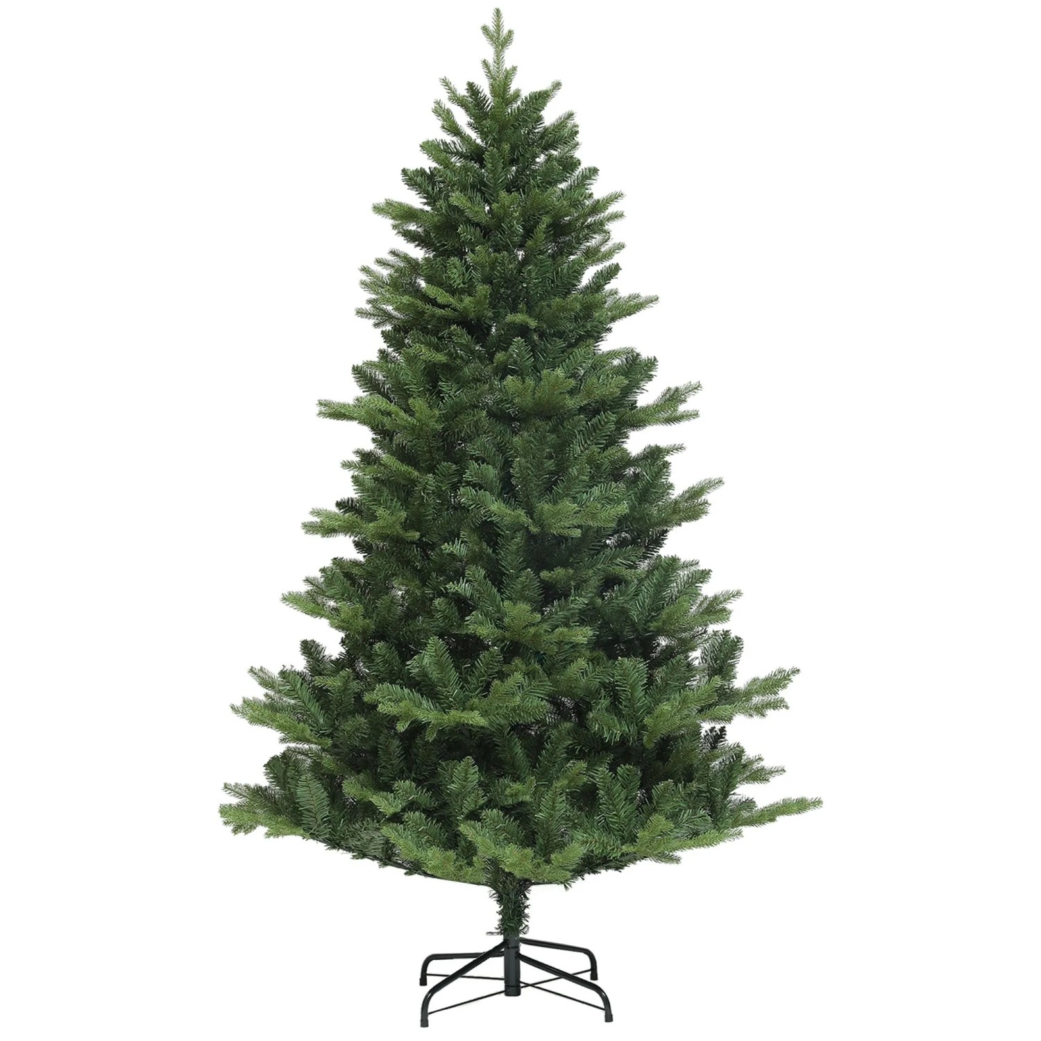 HOMCOM Weihnachtsbaum Kunststoff PE Stahl 105 x 180H cm
