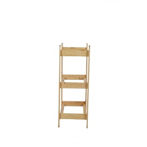 PROREGAL Getränkekistenregal Pinepeak, Kiefernholz natur, für 3 Kisten.