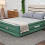 Bestway Luftbett, selbstaufblasend, 203x152x46cm, grün, für Camping & Zuhause.