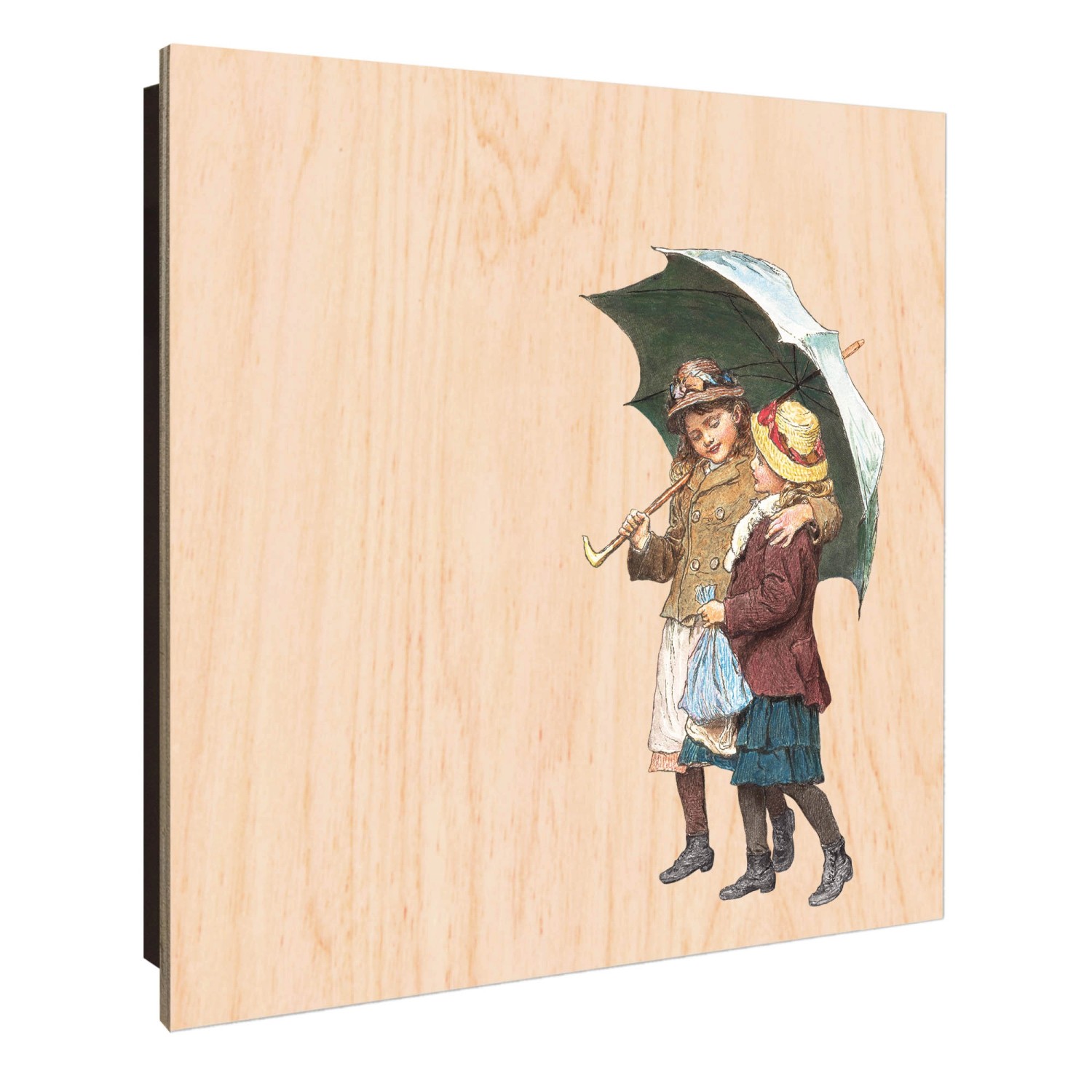 Banjado Großer Schlüsselkasten Holz 30x30cm Schwarz Scharnier Links 50 Hake günstig online kaufen
