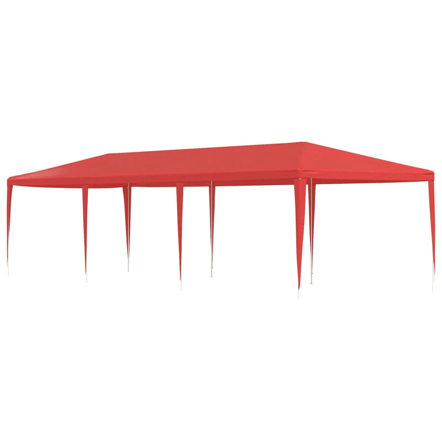 vidaXL Partyzelt Rot 900 x 300 x 255 cm PE und Stahl 42032990