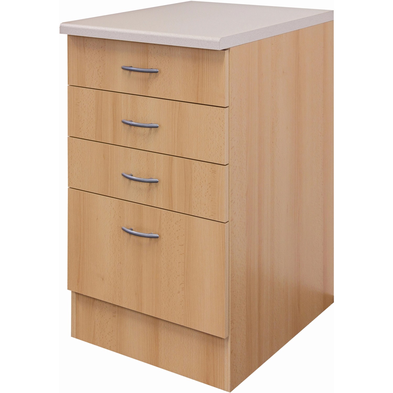 Flex-Well Classic Schubkastenschrank Nano 50 cm Buche Nachbildung