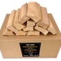 PINI Buchen-Brennholz 20 kg, ofenfertige Holzscheite ohne Rinde, 30-33 cm, im Karton für Grill & Kamin.