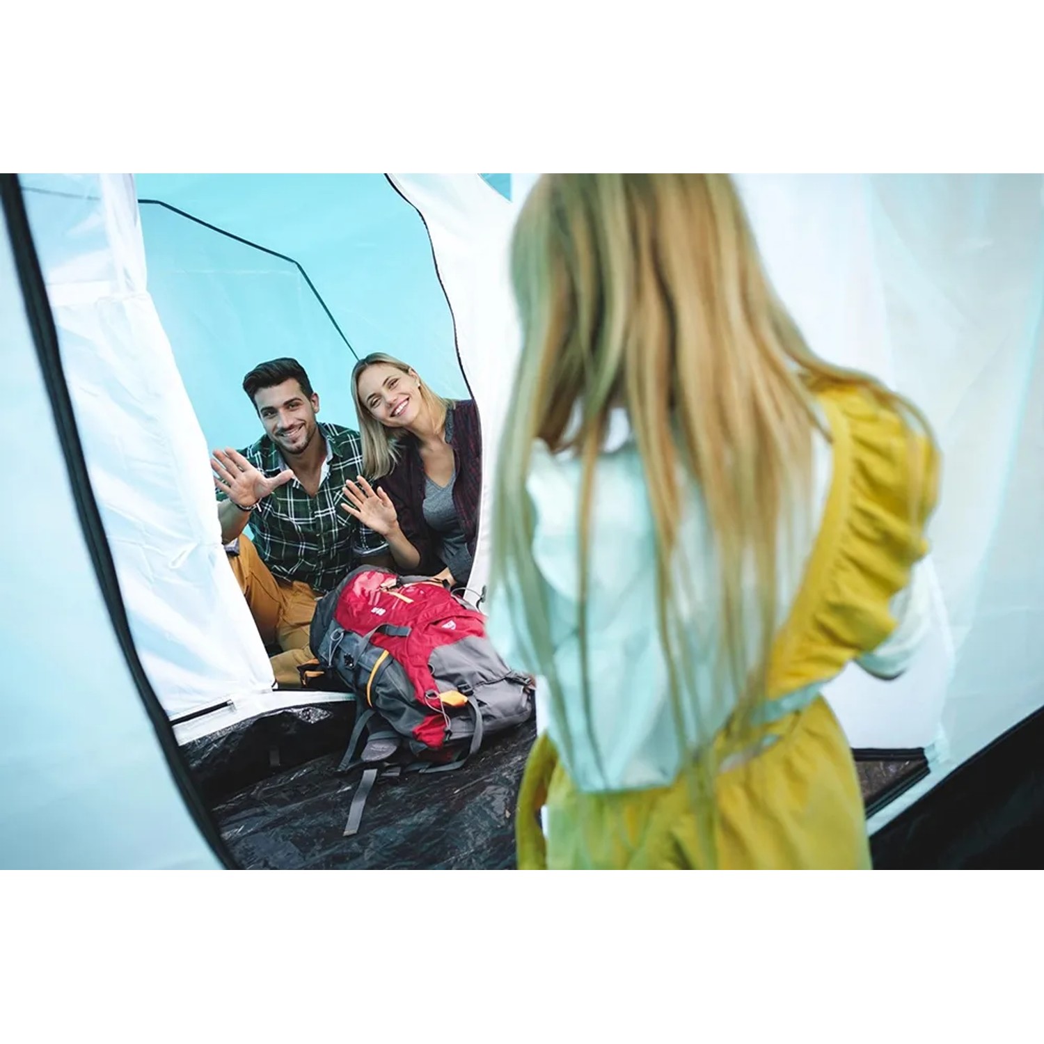 Pavillo Family Ground 6 Zelt, 6 Personen, mit Familie im Inneren. Camping & Zubehör.