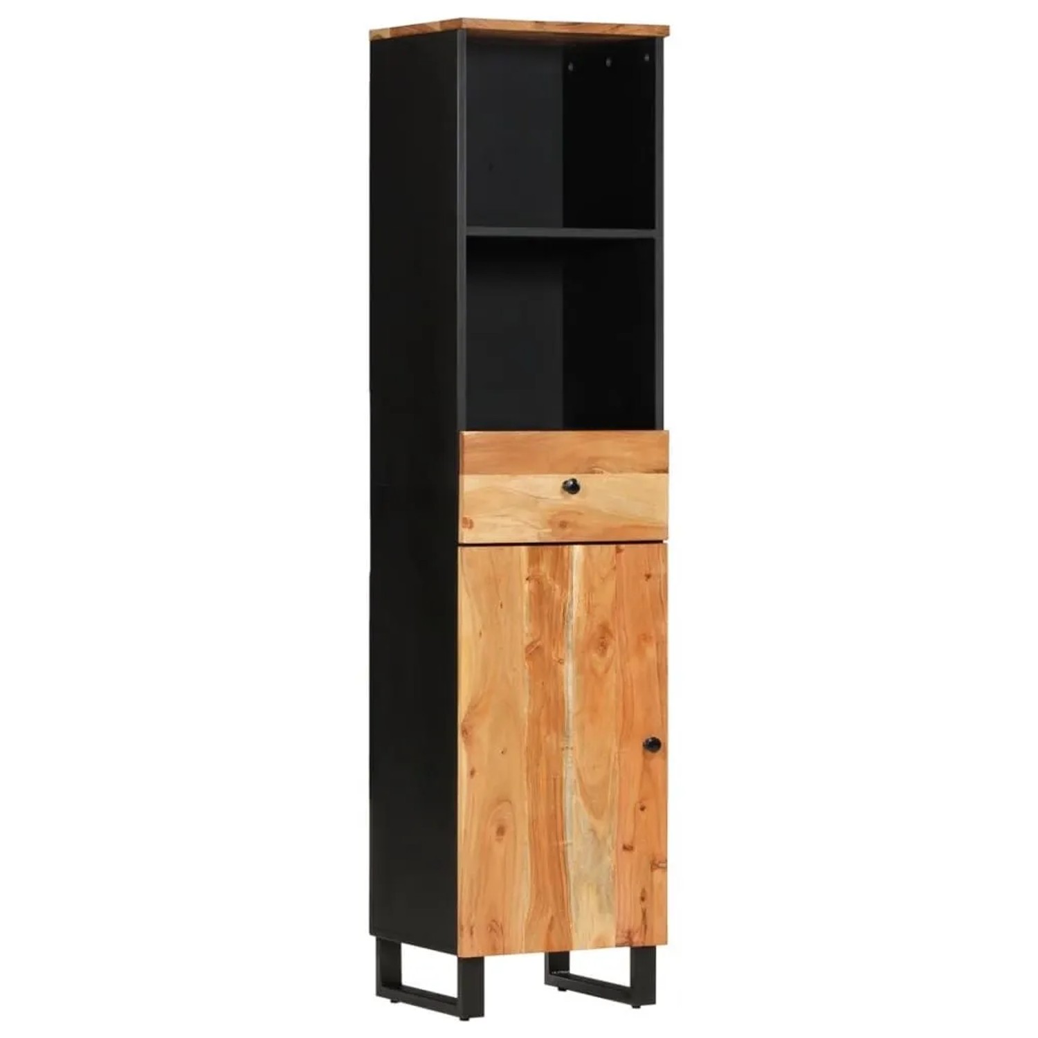 vidaXL Badschrank 38x33x160 cm Massivholz Akazie 351999