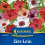 Kiepenkerl Zier-Lein Charmer Mischung mit bunten, seidigen Blüten im Beet oder Garten.