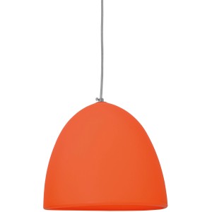 Orangefarbene Näve Pendelleuchte Silkworm aus Silikon. Moderne Hängelampe für den Innenbereich.