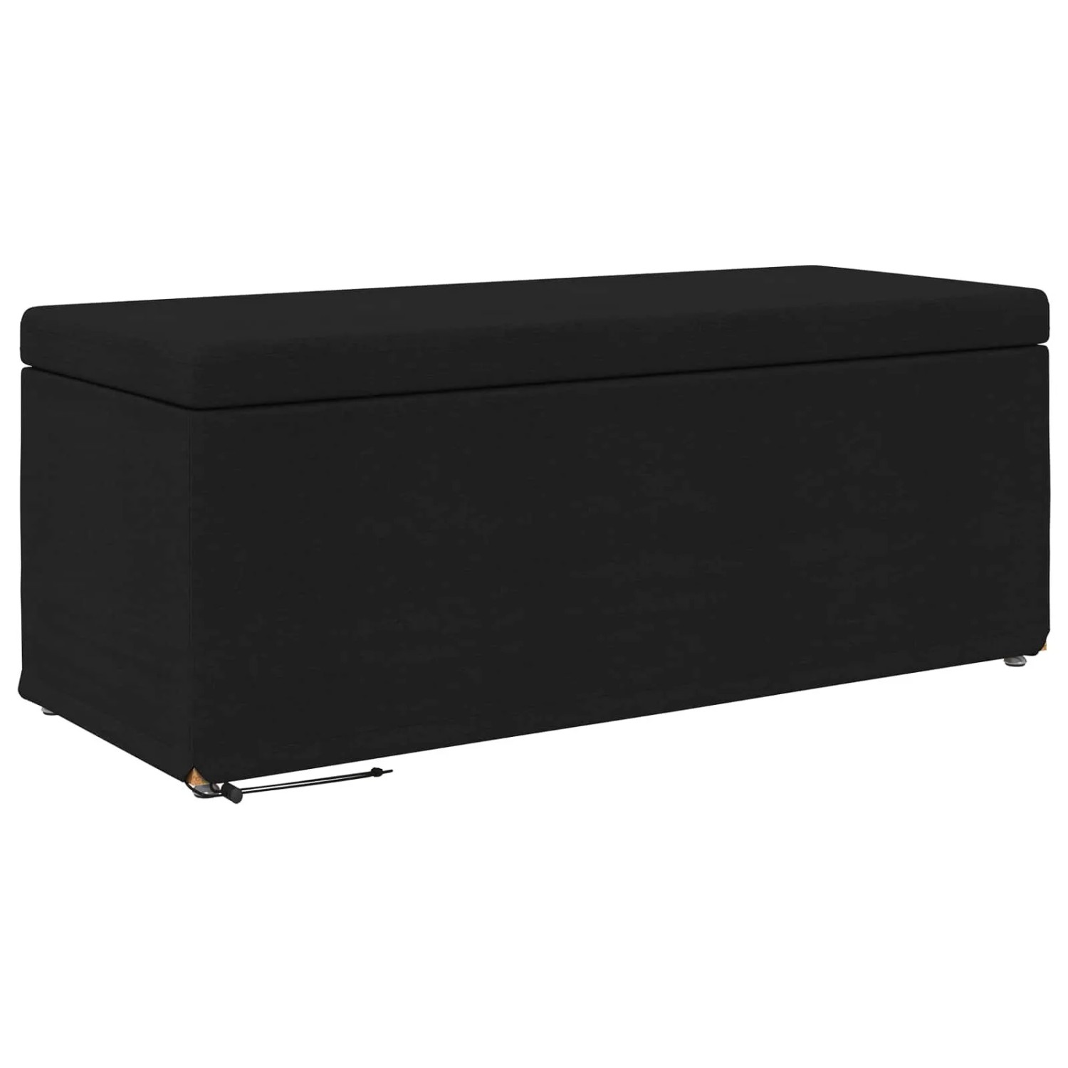 vidaXL Hocker Schwarz 101 x 41 x 40 cm Stoff und Pressholz 876790